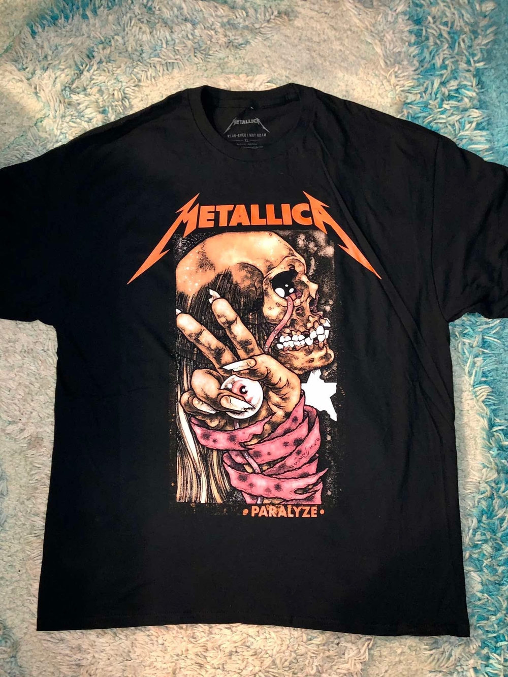 Metallica "Paralyze" M72 World Tour T-shirt Size XL